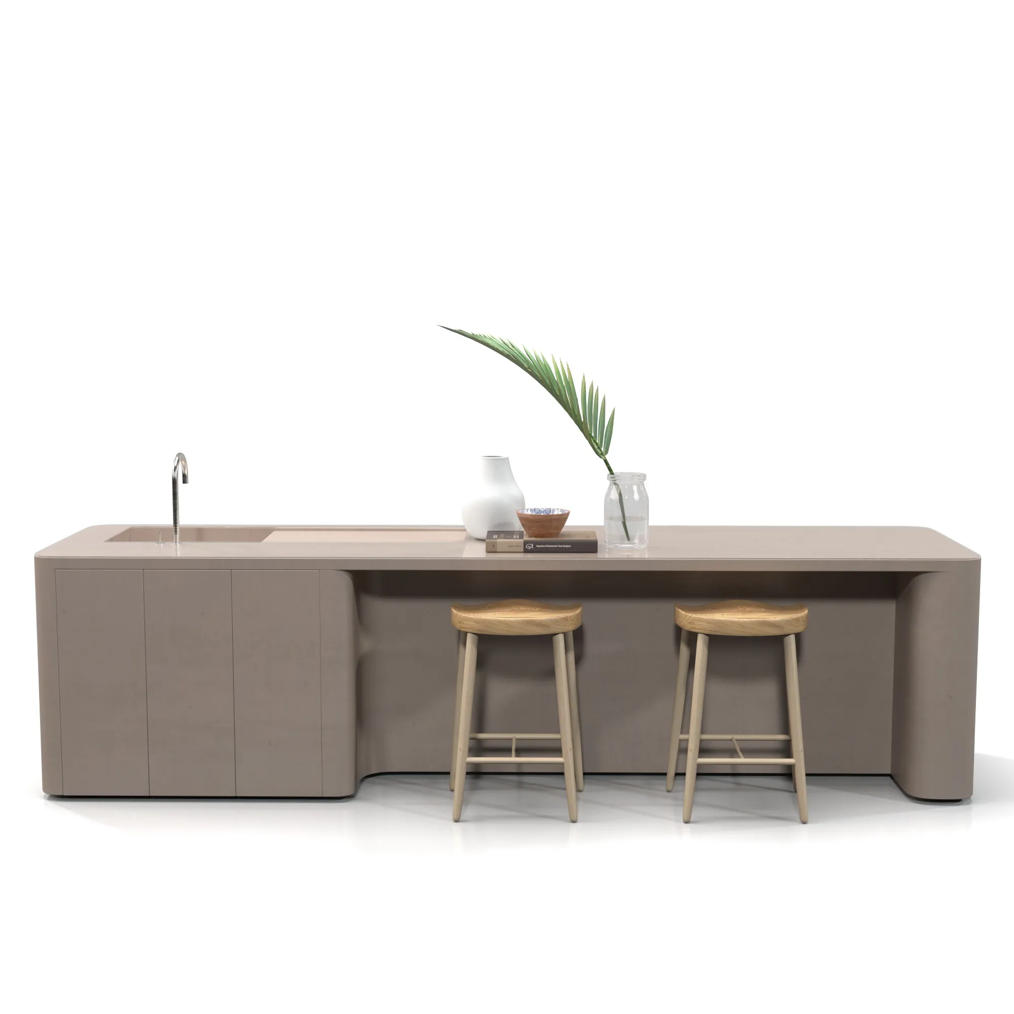 Kitchen Island Countertop 03 PBR 3D Model_04